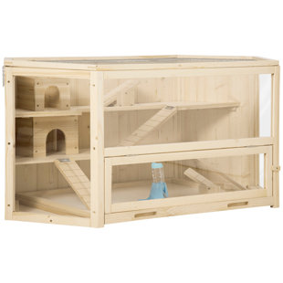 Hamster cage with store storage